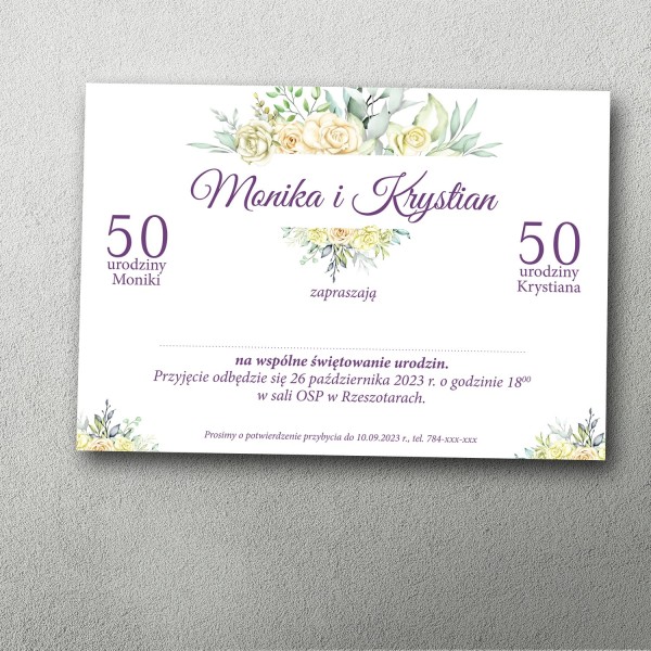 Zaproszenie na podwójne urodziny „Promień Dnia” | Druksik