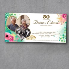 Zaproszenie na rocznicę ślubu "Wiosna Wspomnień"