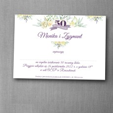 Zaproszenie na rocznicę ślubu "Letni Blask"