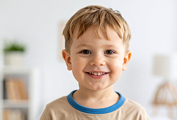 Uśmiechnięty chłopiec